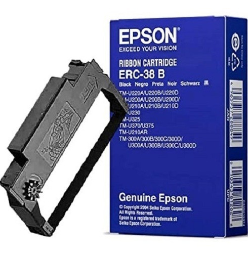 Cinta De Impresora Matriz Epson Erc-38b Oem Negro