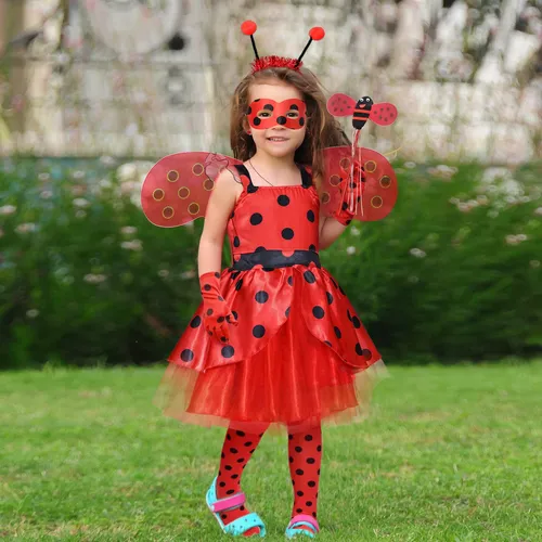 Vestidos de niña de ladybug sale