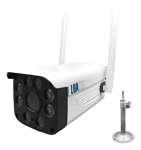 Cámara IP exterior impermeable Tuya Wifi Night 1080p color blanco