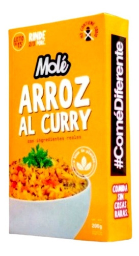 Imagen 1 de 1 de Cocina Fácil Arroz Al Curry X 200 Gr -molé