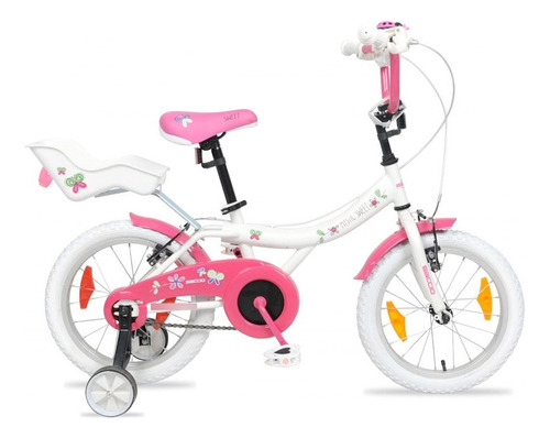 Bicicletas Baccio Mystic Sweet Rodado 16 Niña Blanca - Fama Color Blanco/Rosa