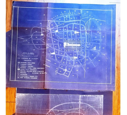 2 Planos San Juan 1948 Extensión Ciudad, Ing. Zapata