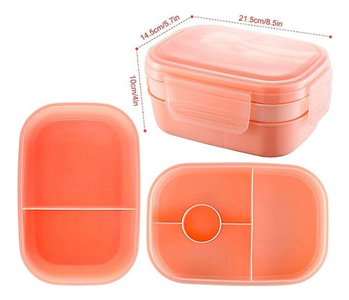 Caixa De Almoço Z5, Caixa Bento Tudo-em-um De 3 Camadas Com