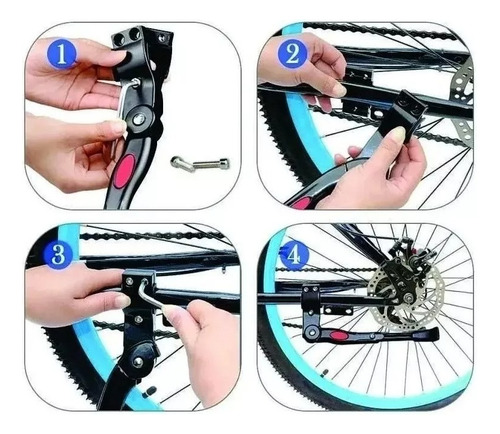 Pie Pata De Apoyo De Bicicleta Regulable Rod 26-29 - 2 Color