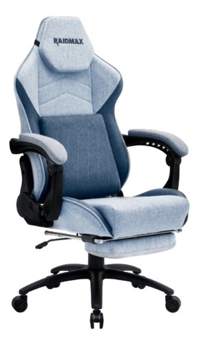 Silla Gamer Ergonómica Raidmax Dk719 Azul Footrest