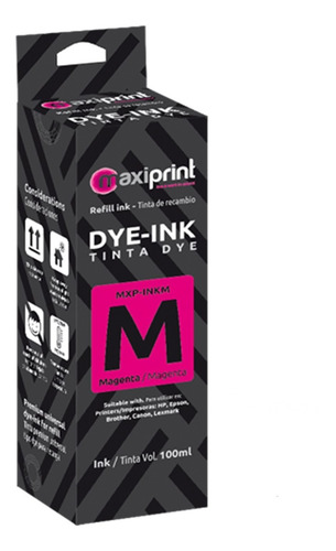 Imagen 1 de 3 de Tinta Impresora Maxiprint Universal 100ml Magenta Ui100m
