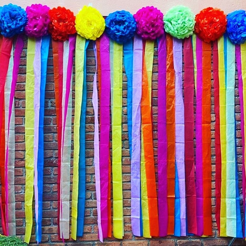 20 Pompones De Papel De 35 Cm