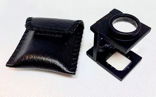 Lupa Cuenta Hilos 10x28mm 10x Lupa Plegable Con Bolsa