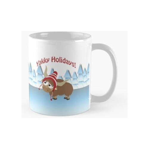 Taza Vacaciones Yakky! Escena De Invierno Calidad Premium