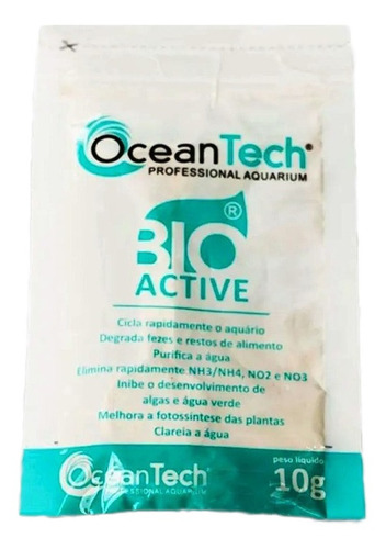 Ativador Biológico Para Aquários Ocean Tech Bio Active 10g