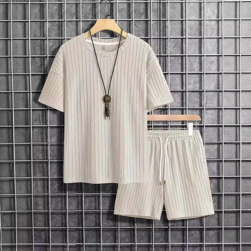 Conjunto Casual De Camisa Y Pantalones Cortos De 2 Piezas