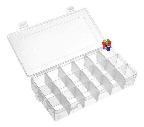 Caja 18 Divisiones Armado Bijouterie Joyas Collares Pastilla