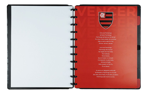 Caderno Inteligente Grande Flamengo Preto