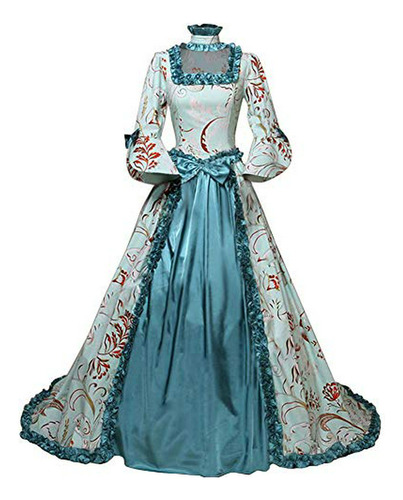 Vestido De Época Victoriana Máscara Marie Antoinette Civil War