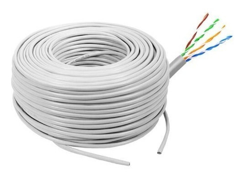 Cable Utp Cat5e Interior 100m Datos Internet Cámaras 