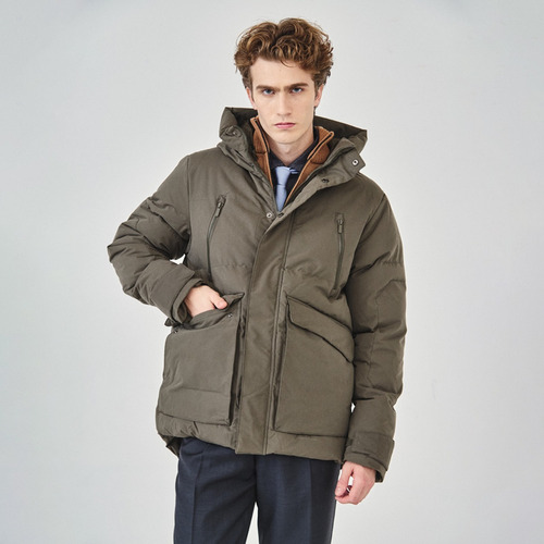 Campera Parka De Gabardina De Hombre Importada Con Capucha 