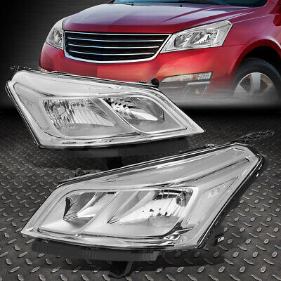 For 13-17 Chevy Traverse Pair Chrome Housing Clear Corne Oad