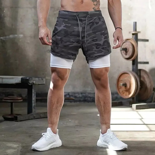 Bermuda Kit 1, 2 En 1, Pantalones Cortos Deportivos Doble A