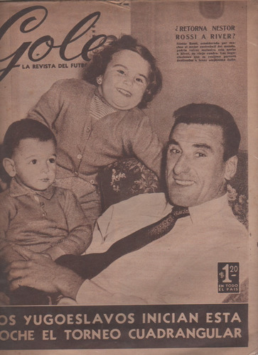 Revista Goles N° 343 Año 1955 - Rossi - Cecconato - Carrizo