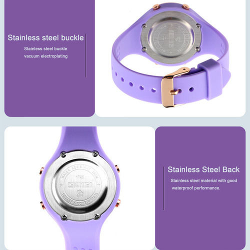 Reloj Deportivo Skmei1720 Para Mujer, Reloj Electrónico Impe