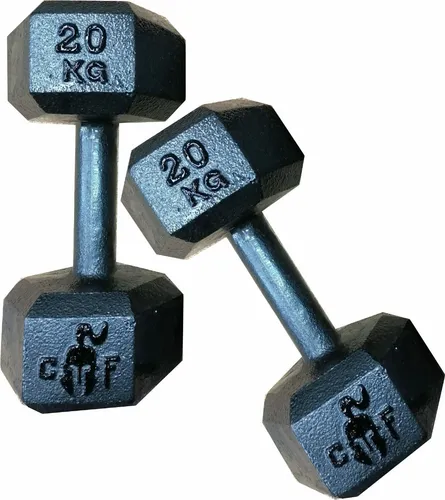 Kit De Pesas Para Hacer Ejercicio Par De Mancuernas Gym 25lb PARDELE 25LB  HEXAGONAL