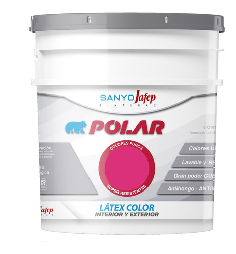 Látex Polar Color Magenta Florida 0,5lt Sanyo Jafep Envíos