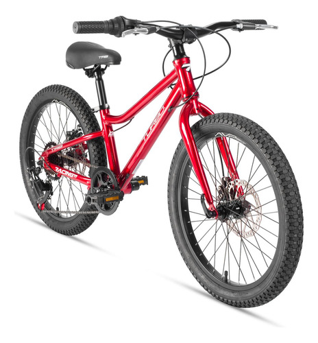 Bicicleta R20 Infantil 7 Pasos Aluminio Rojo Racing Turbo