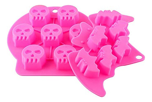 Moldfun, Juego De 4 Unidades, Con Forma De Calavera, Murciél