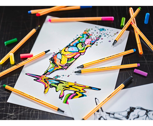 Stabilo Fineliner Point 88 Arty - Cartera De 65 - Surtido...