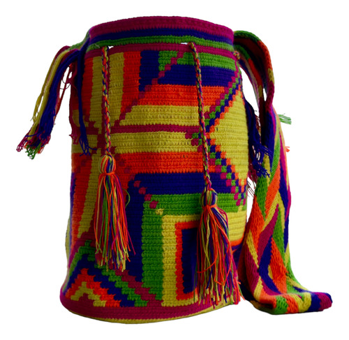 Mochila Wayuu 100% Original Artesanía Hecha A Mano Guajira