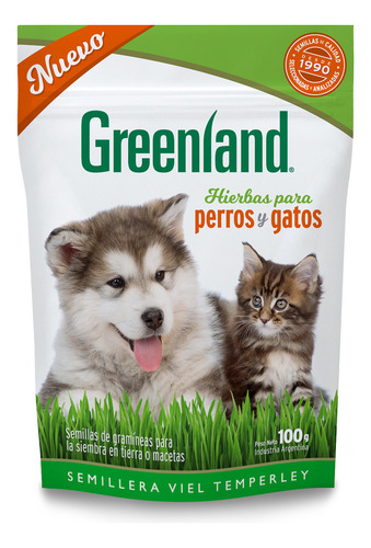Hierba Para Perros Y Gatos Greenland X 100gr
