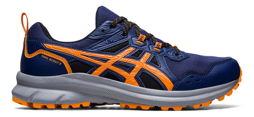 Zapatillas Asics Trail Scout 3 Hombre Running Azul Marino