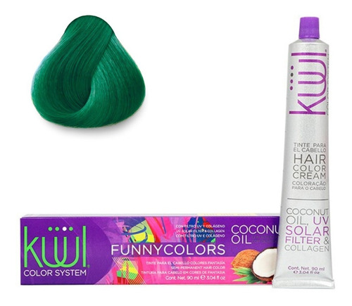 Tinte Kuul  Funny Colors  Verde  90ml 