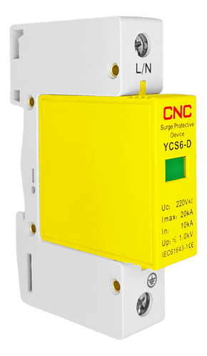 Protetor De Surto Dps Ycs6-d 220v 20ka Unipolar