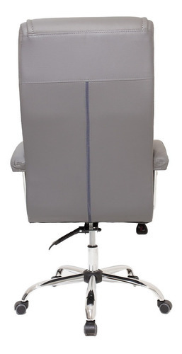 Silla de escritorio Cadeiras Inc Cadeira-Escritório-Presidente-Executiva-Alta-Confortável-Giratória A6629 ergonómica con tapizado de cuero sintético x 2 unidades