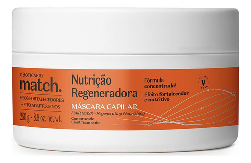 O Boticário Match Nutrição Regeneradora Máscara 250g