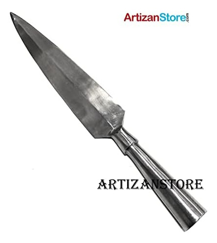 Lanza De Hierro Medieval Forjada A Mano Saga Vikinga Producc