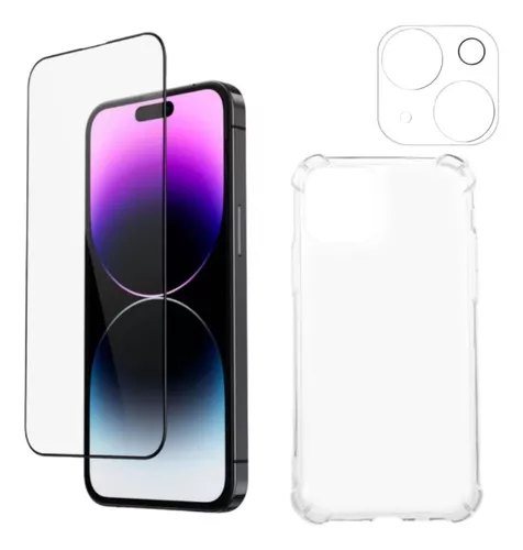 Capa de Silicone + Vidro para iPhone 15 Pro – Capas e Películas – Loja  Online