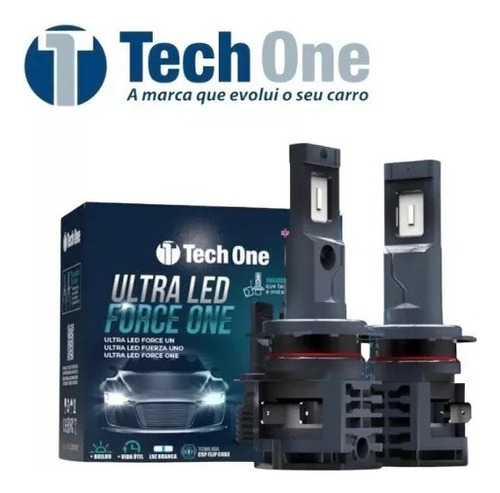 Par Lâmpadas 881/880 Ultra Led Force One Techone 6000k 12v