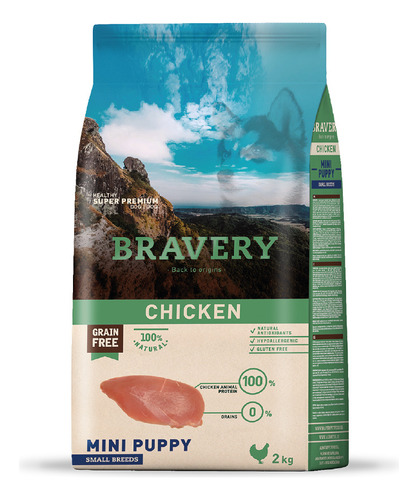 Bravery Chicken Mini Puppy Small Breeds 2 Kg