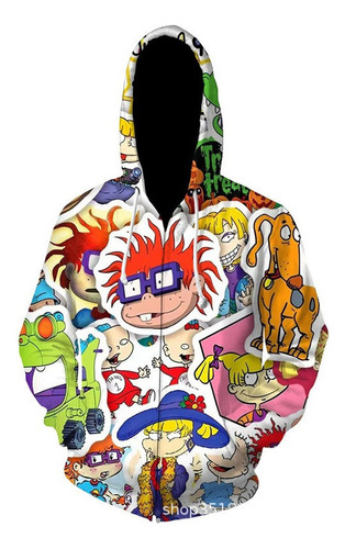 Hg Chamarra Con Cremallera De Rugrats In Paris, Sudaderas De