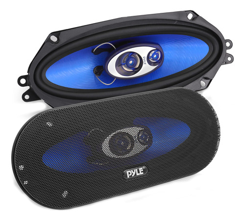 Pyle Altavoces Estereo Universales De 3 Vias Para Automovil,