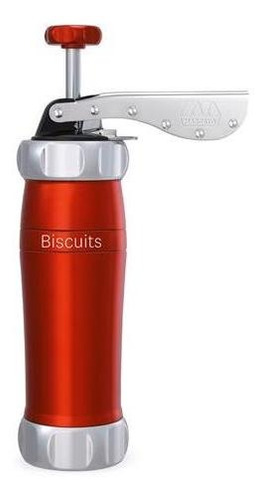 Imagem 1 de 2 de Biscoiteira Elegance Vermelha Em Aluminio - Marcato