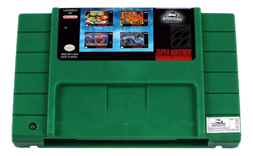 Cartucho 4 Em 1 Beat Em Up Vol 1 Super Nintendo Snes