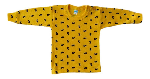 Imagen 2 de 5 de Playera Manga Larga 4 Piezas Talla 1,2,3 Años 100% Algodón P