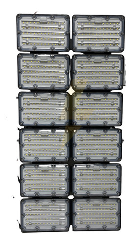 Kit 06 Refletor Led Holofote Modular N3 1200w Ip67