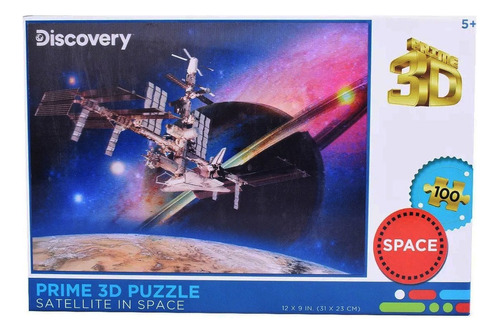 Puzzle Rompecabezas 3d Satelite En Espacio X 100  Shp 