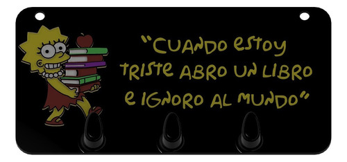 Porta Llaves Los Simpson Lisa. Frases 3d
