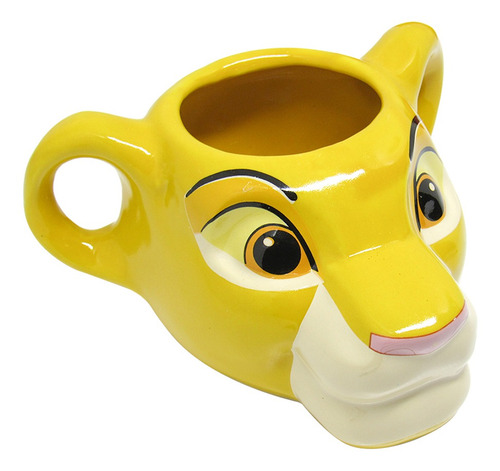 Imagem 3 de 6 de Caneca 350ml Divertida 3d Simba Rei Leão - Original Disney