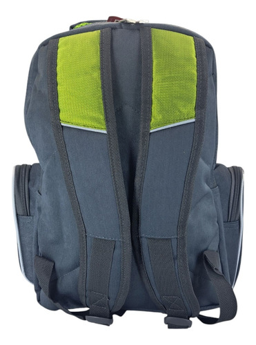 Mochila Escolar Wilson Casual Con 5 Compartimientos(if12794) Gris Liso